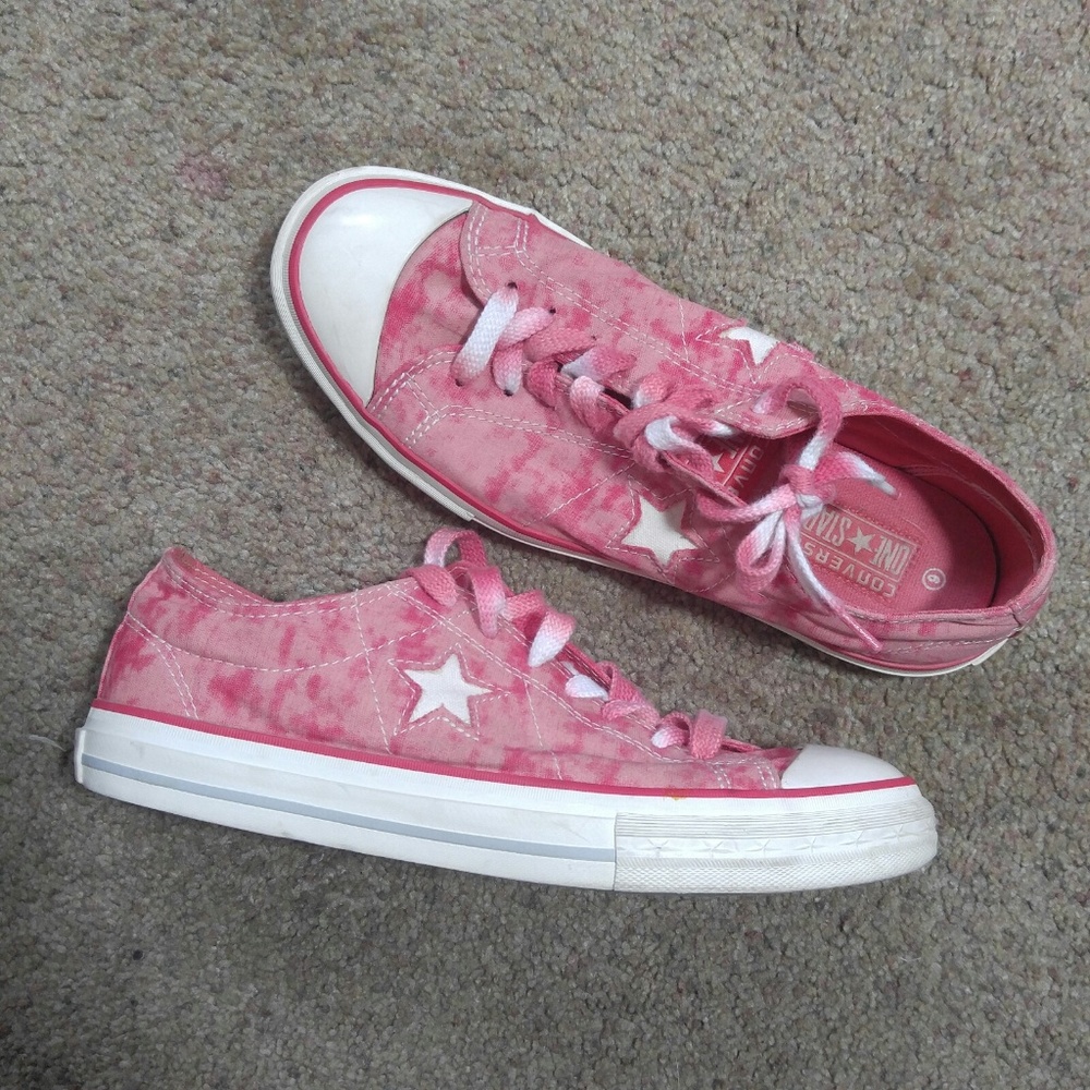 Converse One Star Size 9 Womens Tie Dye Pink